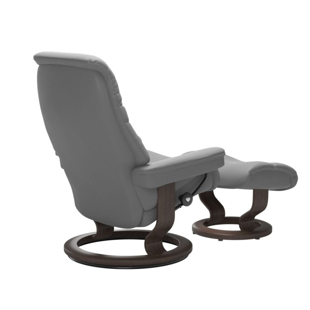 Stressless® Sunrise (M) Recliner with Footstool – Classic Base view 4