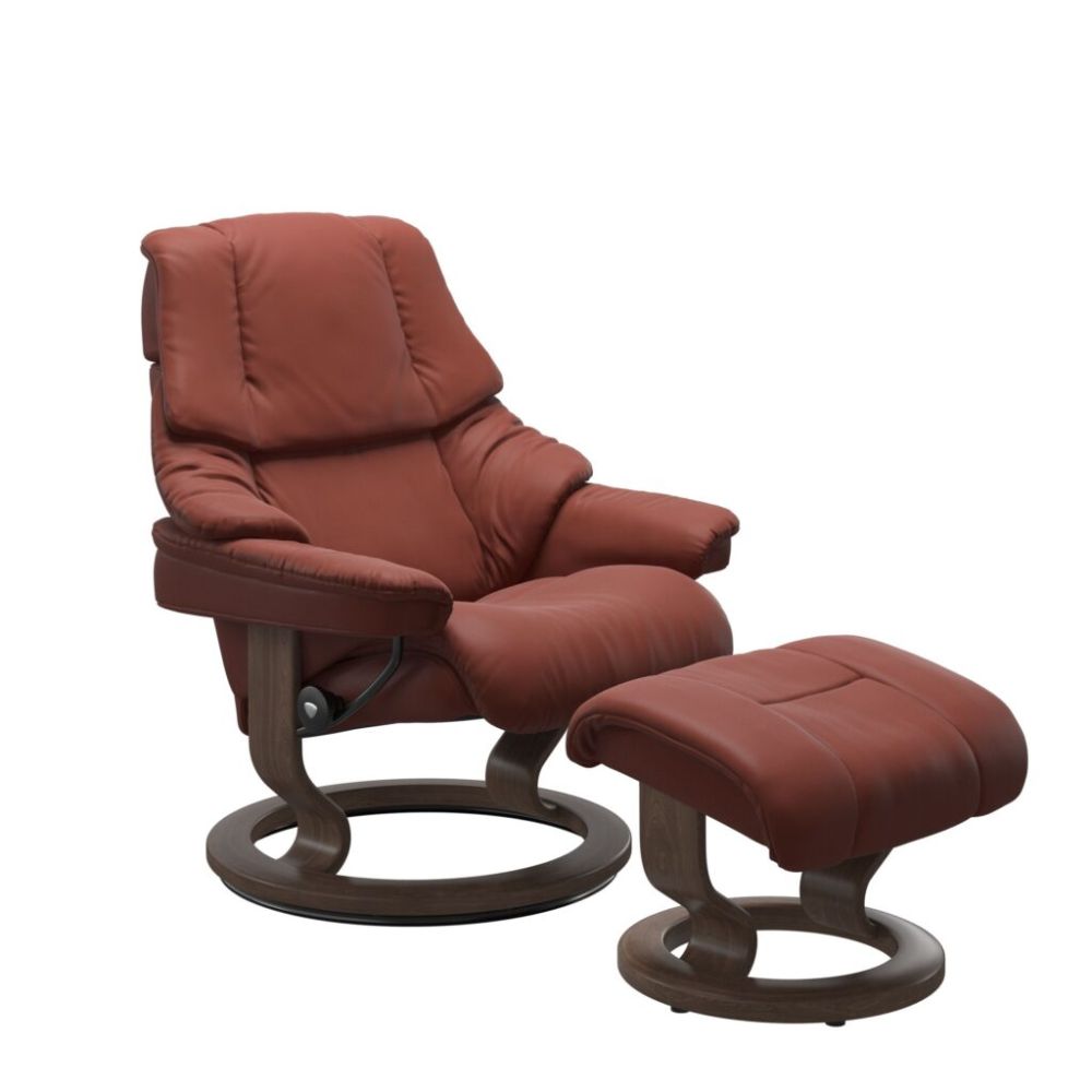 Stressless® Reno (M) Recliner with Footstool – Classic Base