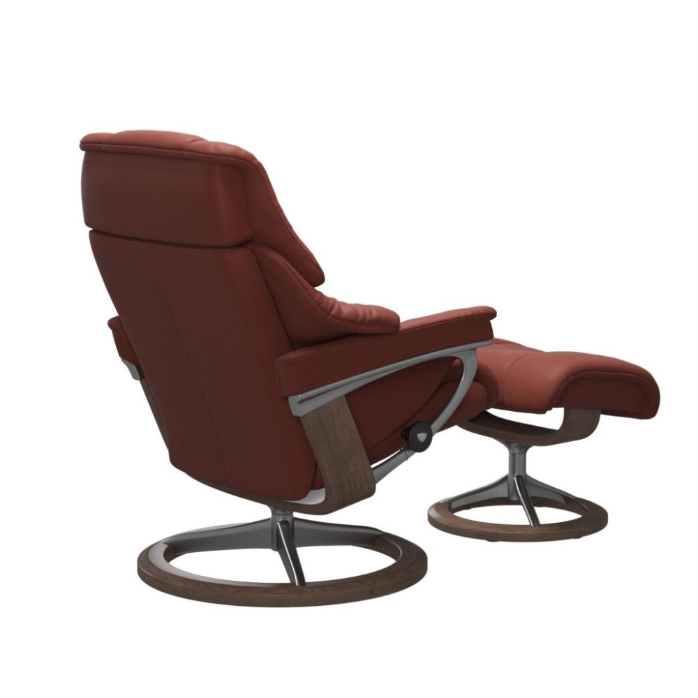 Stressless® Reno (M) Recliner with Footstool – Signature Base view 8