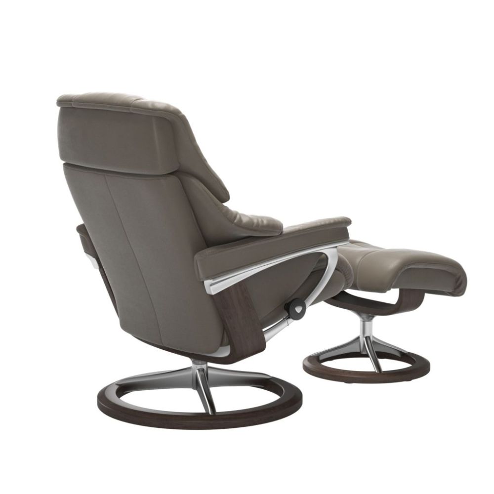 Stressless® Reno (M) Recliner with Footstool – Signature Base view 10