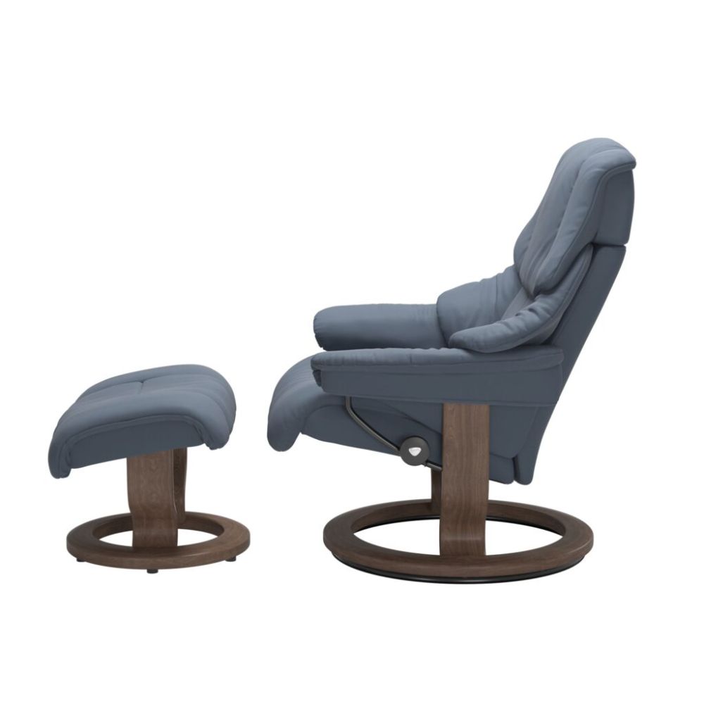 Stressless® Reno (M) Recliner with Footstool – Classic Base view 5