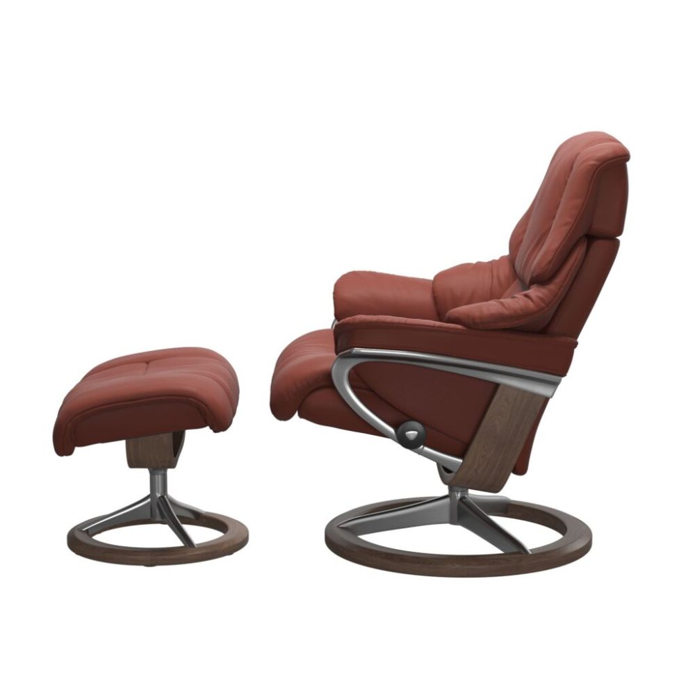 Stressless® Reno (M) Recliner with Footstool – Signature Base view 7