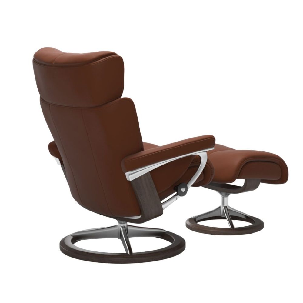 Stressless® Magic (M) Recliner with Footstool – Signature Base view 6