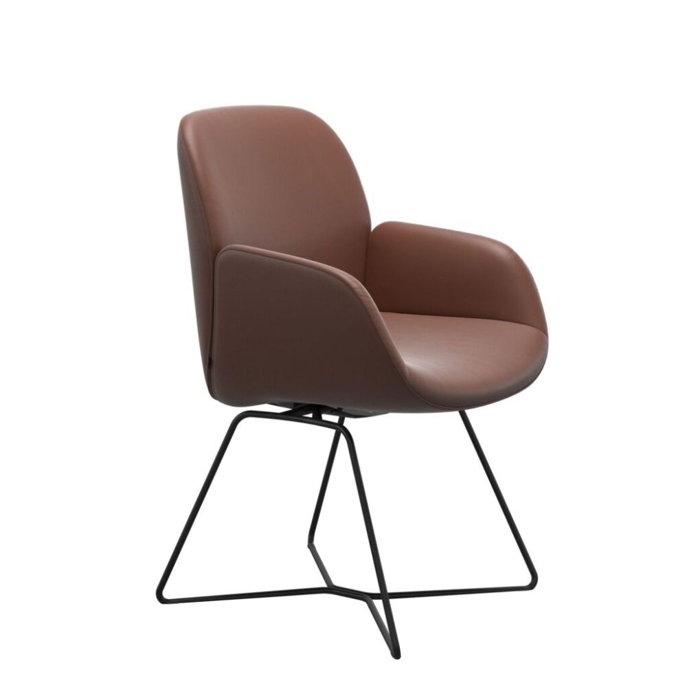 Stressless® Bay Low (L) Dining Chair with Arm – D301 Leg