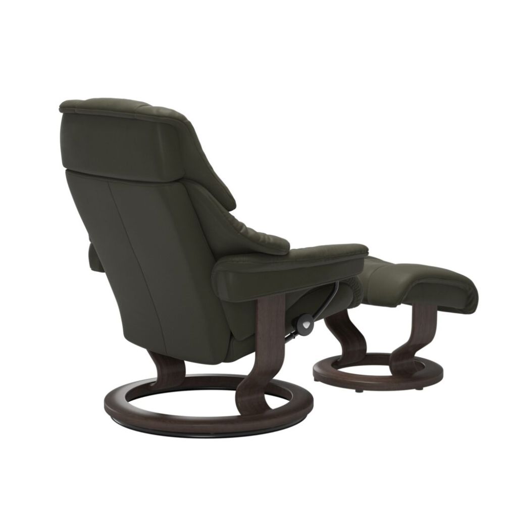 Stressless® Reno (M) Recliner with Footstool – Classic Base view 8