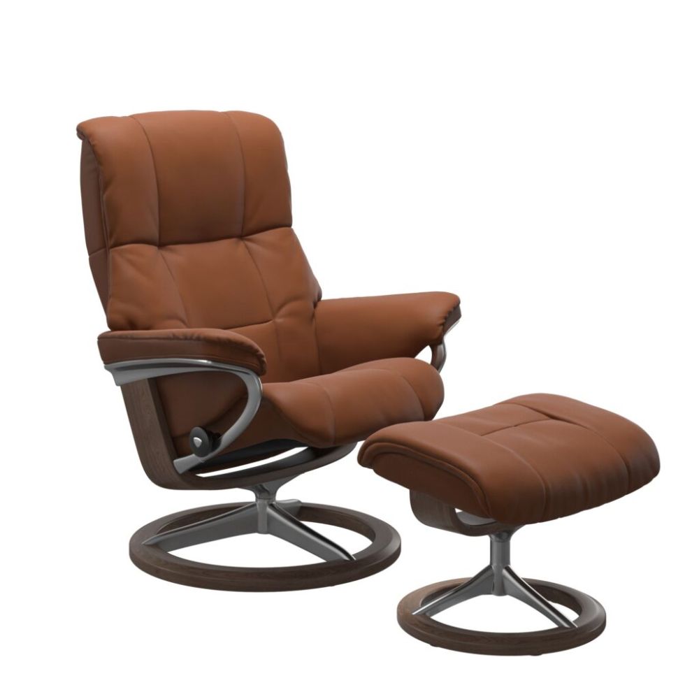 Stressless® Mayfair (M) Recliner with Footstool – Signature Base