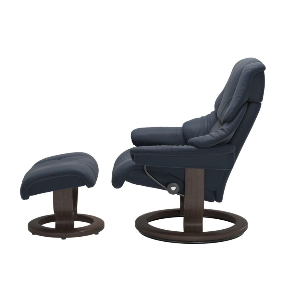 Stressless® Reno (M) Recliner with Footstool – Classic Base view 9