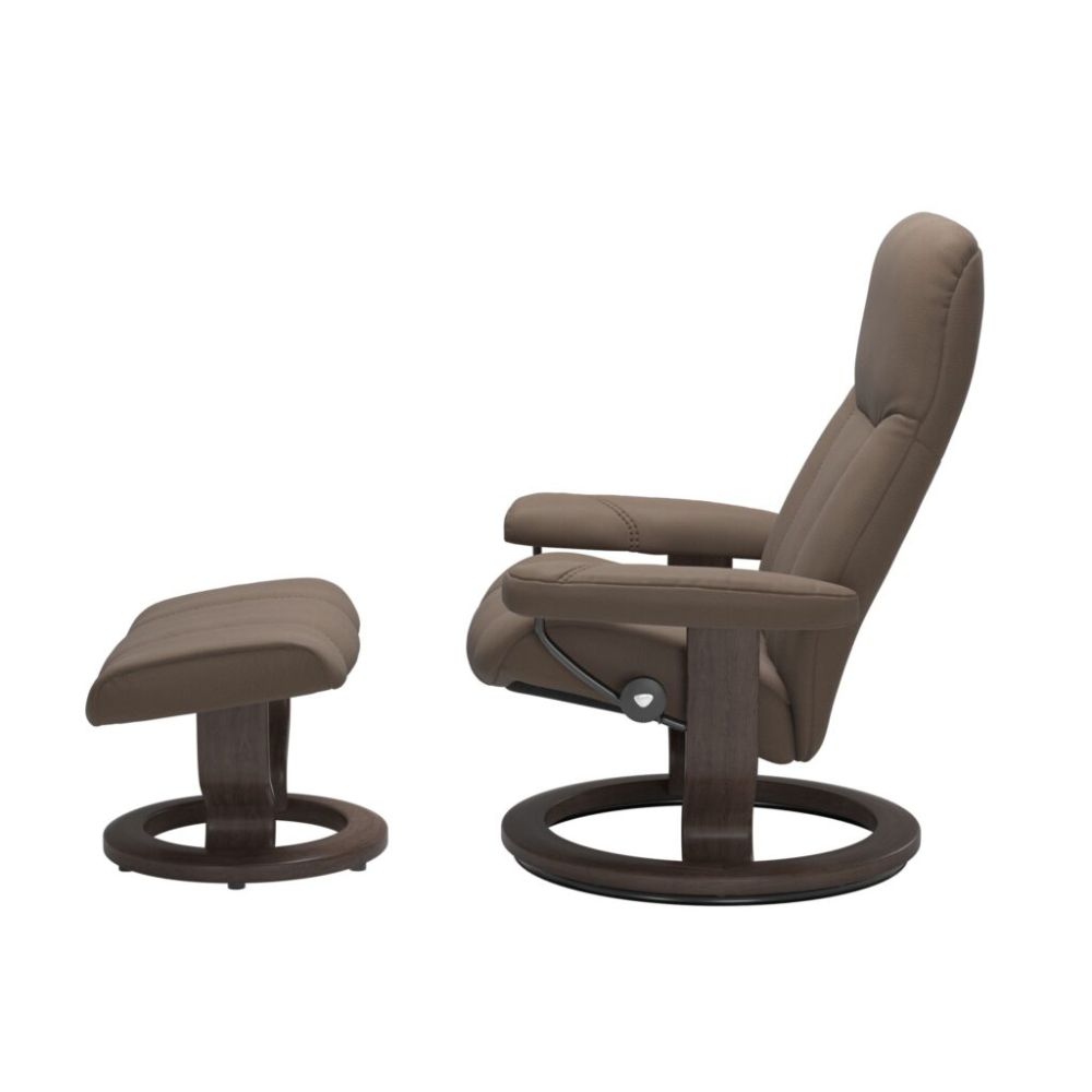 Stressless® Consul (M) Recliner with Footstool – Classic Base view 2
