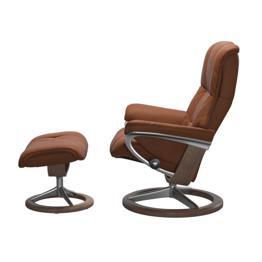 Stressless® Mayfair (M) Recliner with Footstool – Signature Base view 2