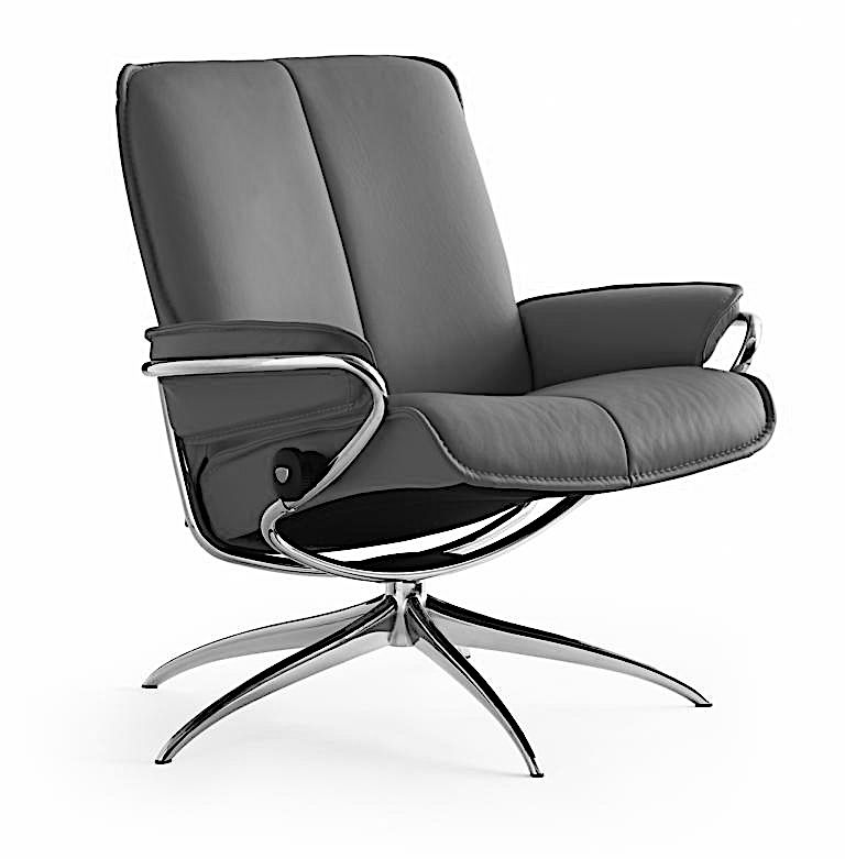 Stressless® City Low Back Chair – Star Base