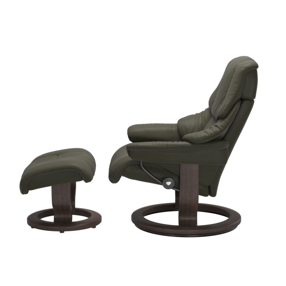 Stressless® Reno (M) Recliner with Footstool – Classic Base view 7