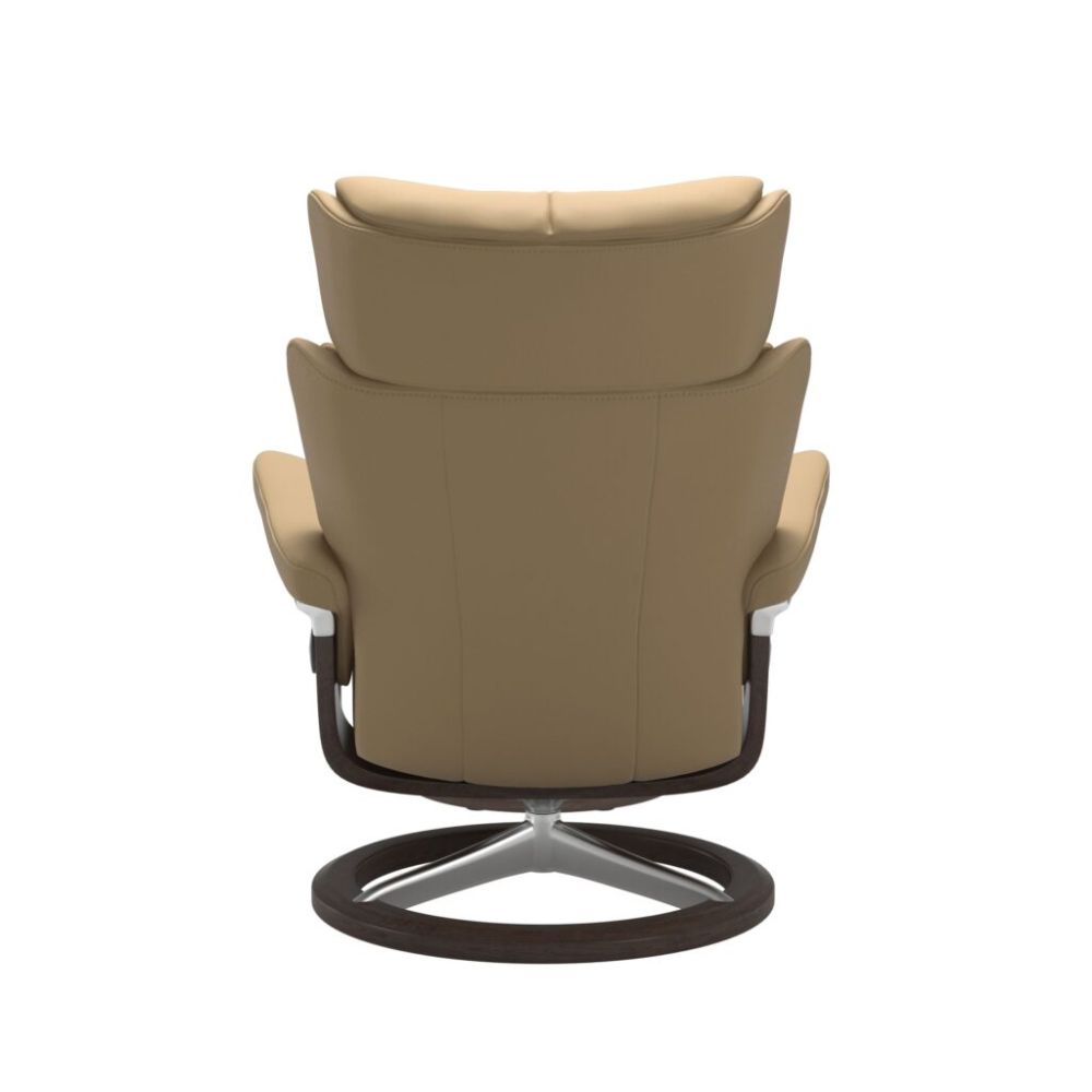 Stressless® Magic (M) Recliner with Footstool – Signature Base view 3