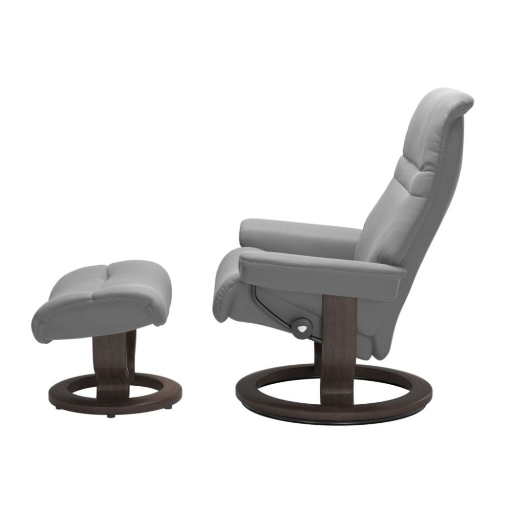 Stressless® Sunrise (M) Recliner with Footstool – Classic Base view 2