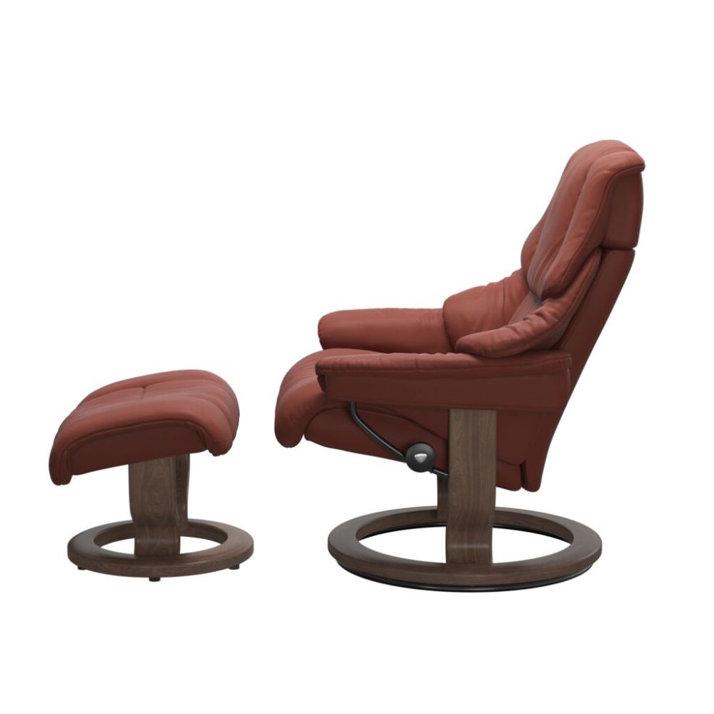 Stressless® Reno (M) Recliner with Footstool – Classic Base view 4