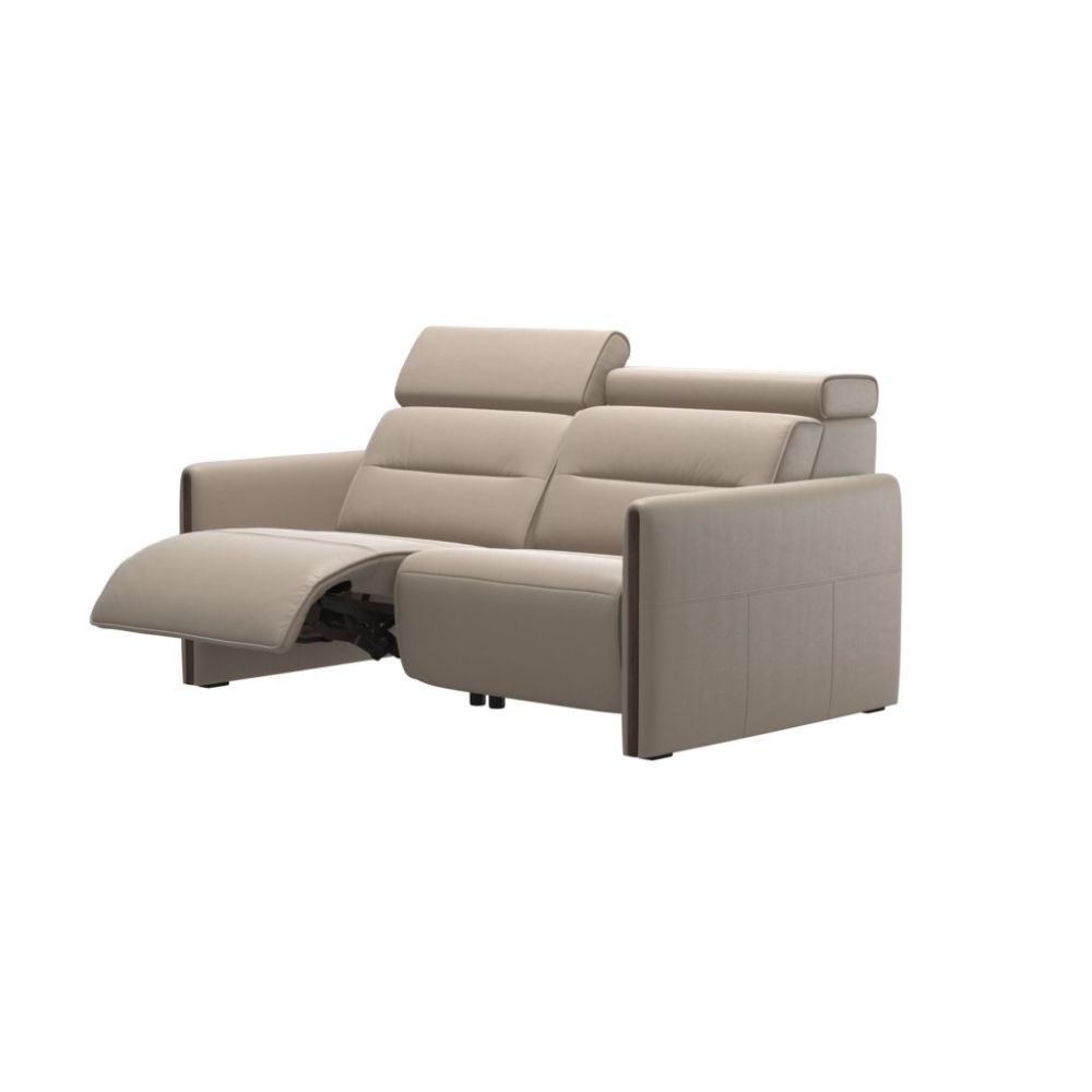 Stressless® Emily V2 2-Seater Power Sofa – Arm Wood, Power Left